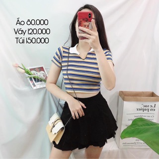CROPTOP POLO SỌC ULLZANG