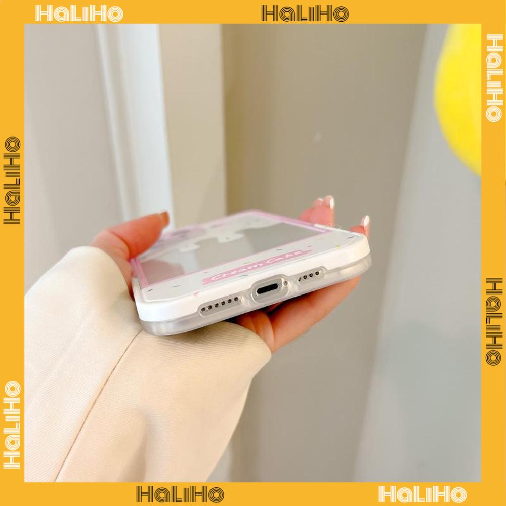 iPhone Case Acrylic Invisible Folding Stand Silicone Soft Case Airbag Shockproof Cover Camera Cream Bunny Cute Compatible For iPhone 11 Pro Max 13 Pro Max 12 Pro Max 7Plus xr XS