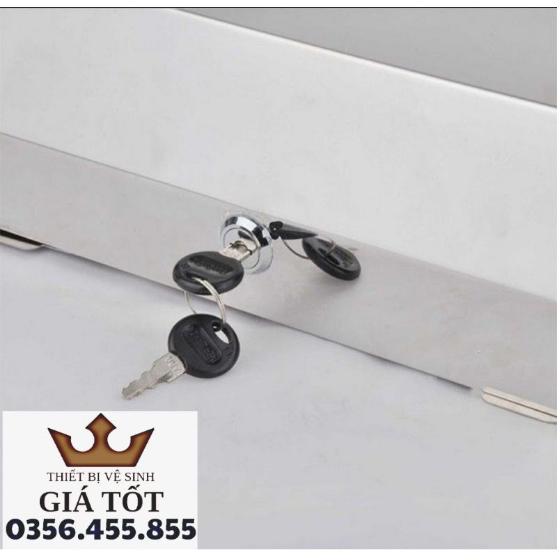 Hộp đựng giấy lau tay vuông treo tường inox cao cấp loại 1 hàng chính hãng