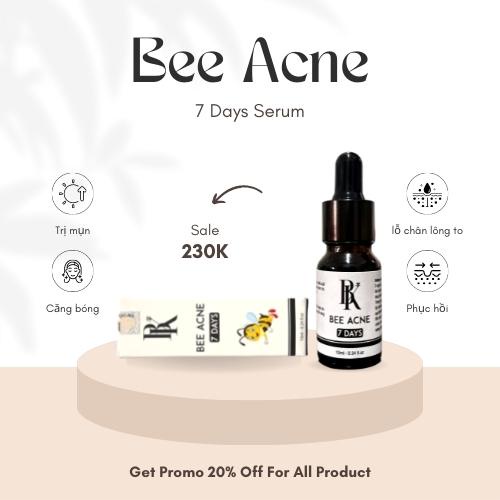 Serum giảm mụn thâm rỗ Bee Acne 7 Days - Công dụng 5 trong 1 hiệu quả sau 7 ngày