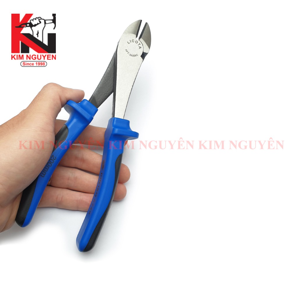 Kìm cắt dây điện 8&quot; (200mm) cao cấp LICOTA cán cao su Đài Loan chính hãng - APT-36006CSL