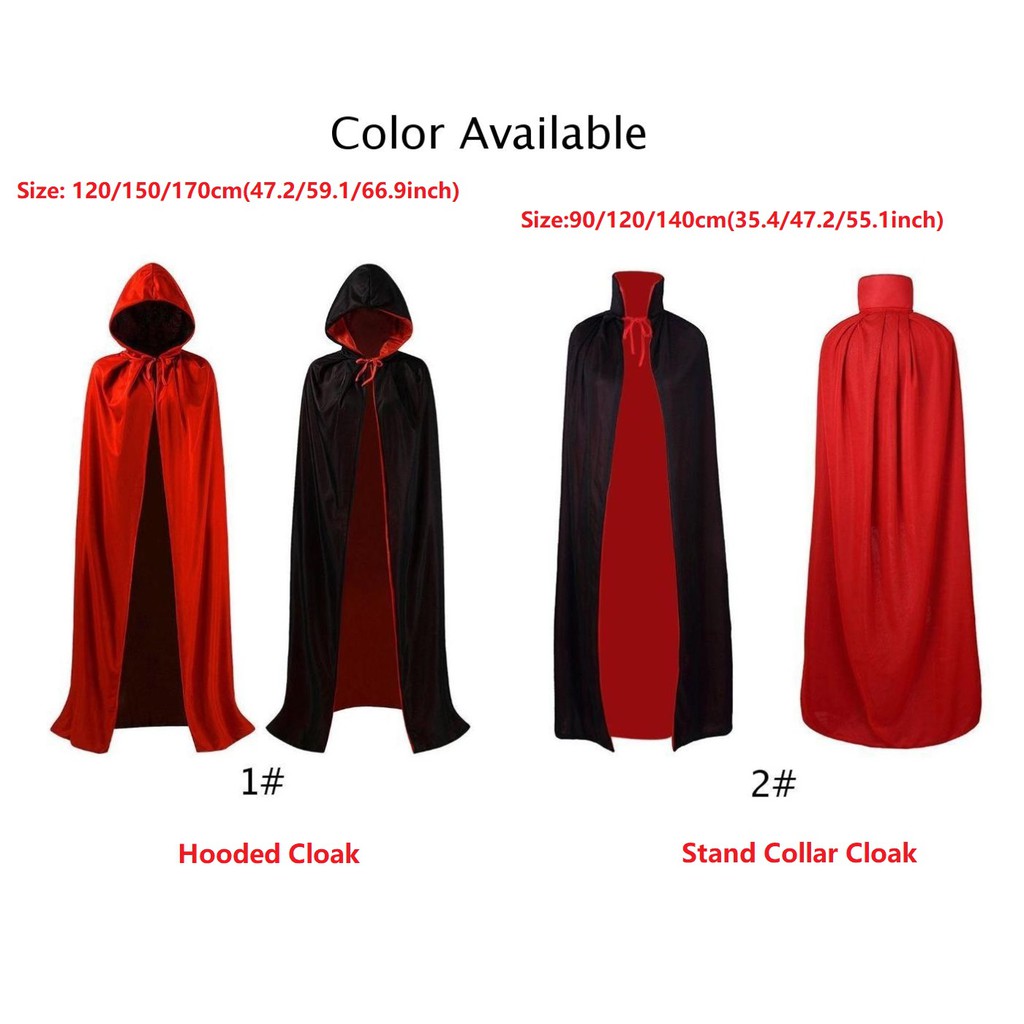 Áo choàng hóa trang Halloween size lớn màu đỏ đen | WebRaoVat - webraovat.net.vn