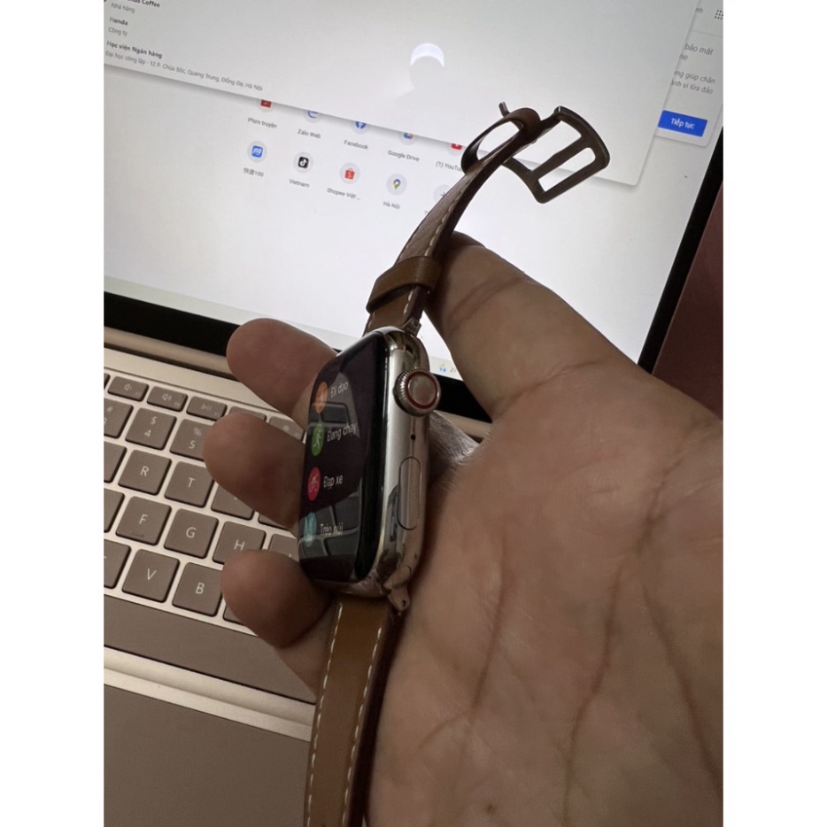 Đồng hồ thông minh SR7 màn full Viền Thép Cao Cấp 44mm - 24H Watch