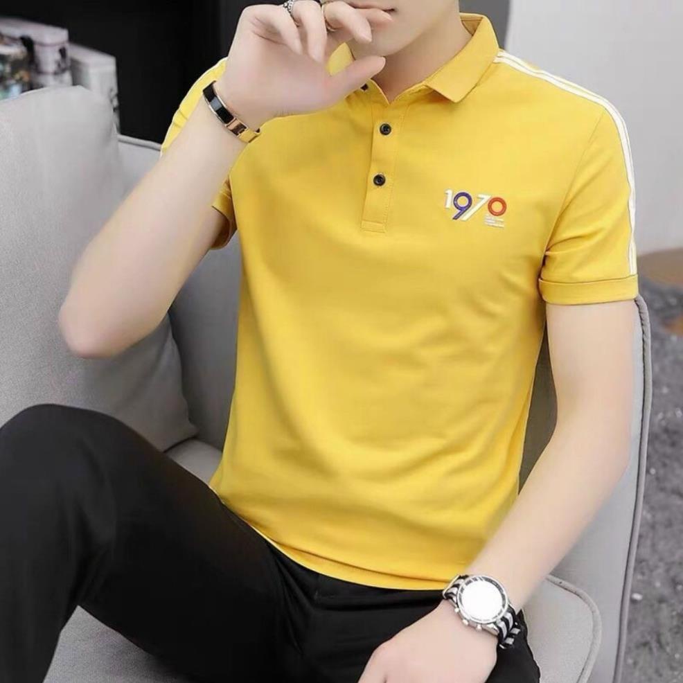 Áo Thun Nam polo cổ trụ JAXU Ngắn tay Phom Body Hàn Quốc Hàng Chuân Shop !