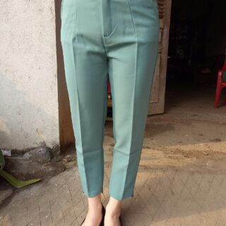 Quần baggy công sở gấu lệch
