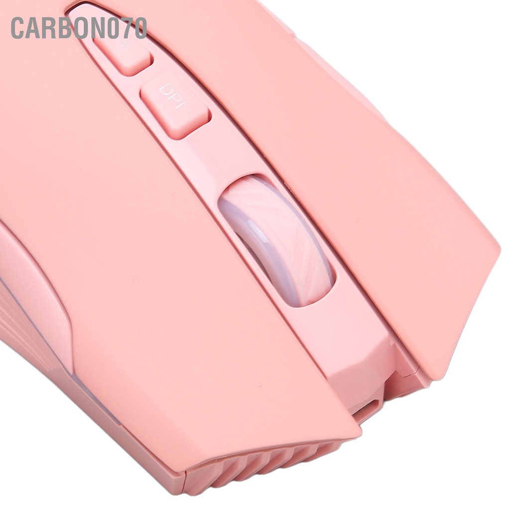 [Hàng HOT] Chuột gaming máy tính không dây 2.4G sạc USB RGB cảm biến quang học chuyên nghiệp【Carbon070】