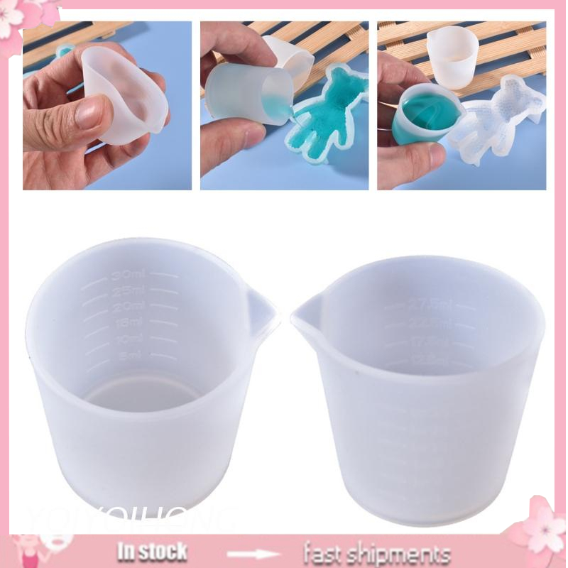 Cốc Đo Lường Bằng Silicone 30ml Làm Trang Sức Thủ Công Diy