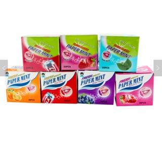 Hộp 30 gói kẹo giấy bạc hà CWY