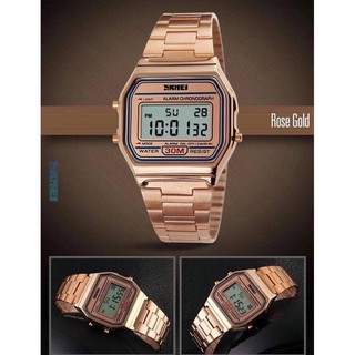 Đồng Hồ Điện Tử Thời Trang Nam Nữ SKMEI Màu Rose Gold