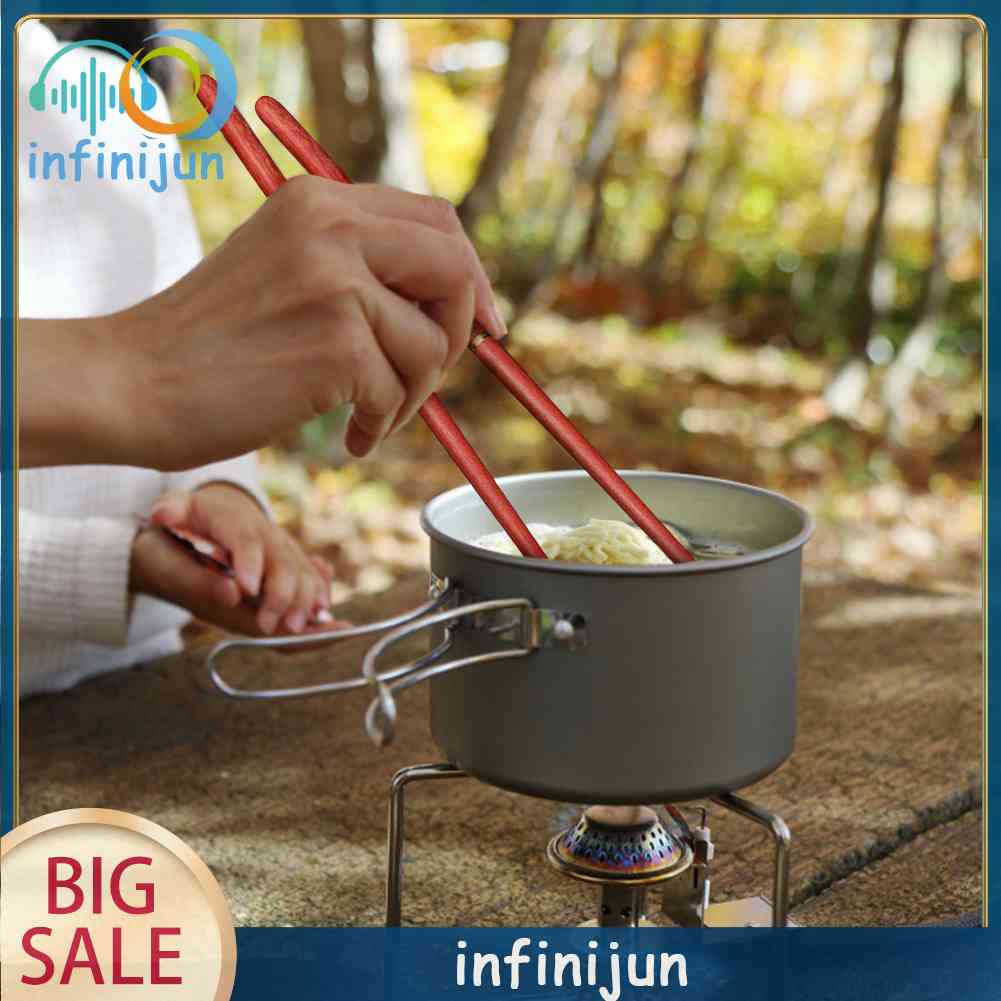 Đũa Gỗ Gụ Di Động Có Thể Gập Lại Cho Hoạt Động Ngoài Trời