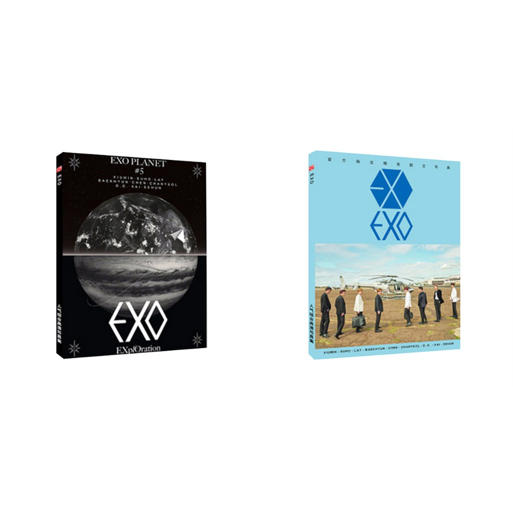 Photobook EXO planet 5 album ảnh tặng kèm poster tập ảnh in hình nhóm nhạc thần tượng Hàn Quốc