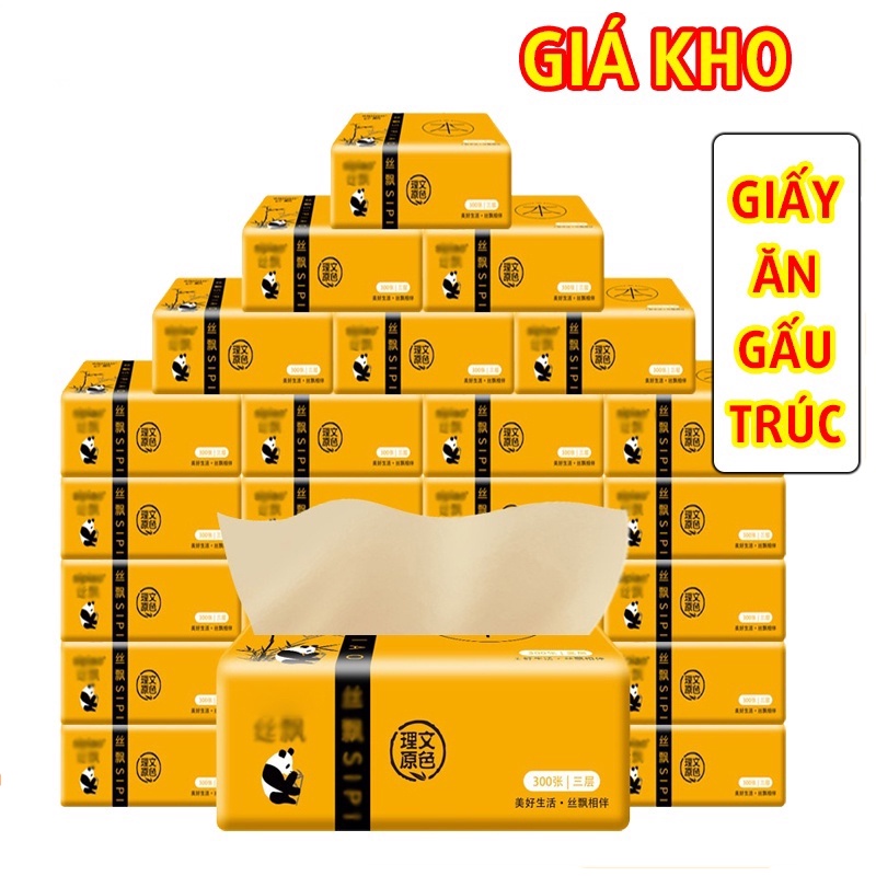 Giấy Ăn Gấu Trúc Thùng 30 Gói