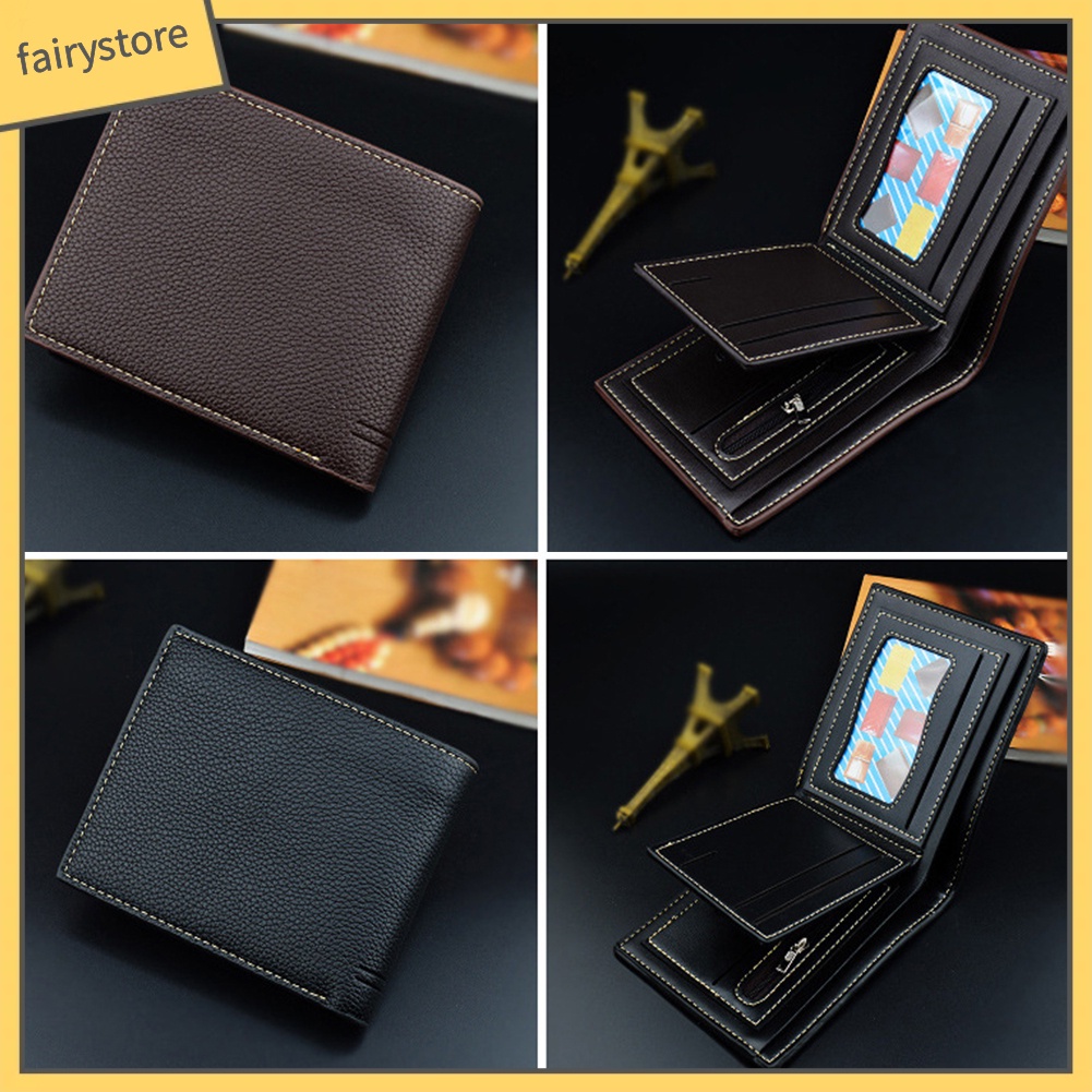 Ví ngắn giả da thời trang cao cấp cho nam