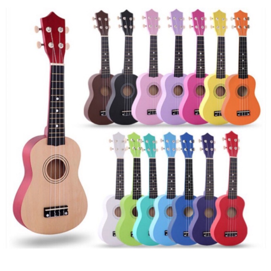 [GIAO NHANH 2H] Đàn Ukulele Gỗ Cam Sữa WOIM Soprano Size 21inch 53cm (Mua 1 Tặng 5)