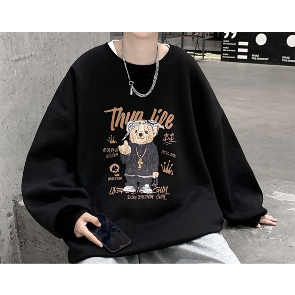 Áo Nỉ Sweater, Hoodie Gấu Mochino, Nam Nữ Unisex, Form Rộng, Chất Nỉ Bông Cao Cấp, Hottrend 2021, Top Xu Hướng | BigBuy360 - bigbuy360.vn
