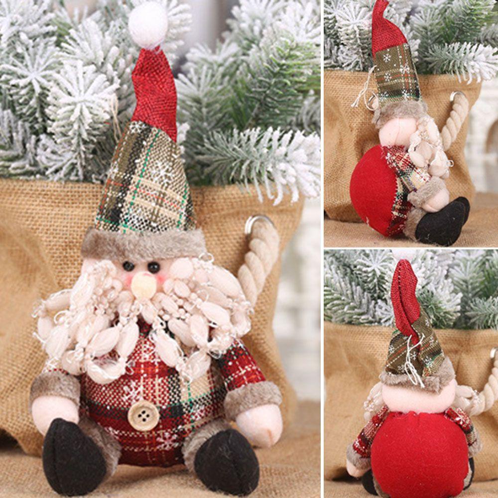 Búp Bê Vải Họa Tiết Ông Già Noel / Người Tuyết / Nai Sừng Tấm