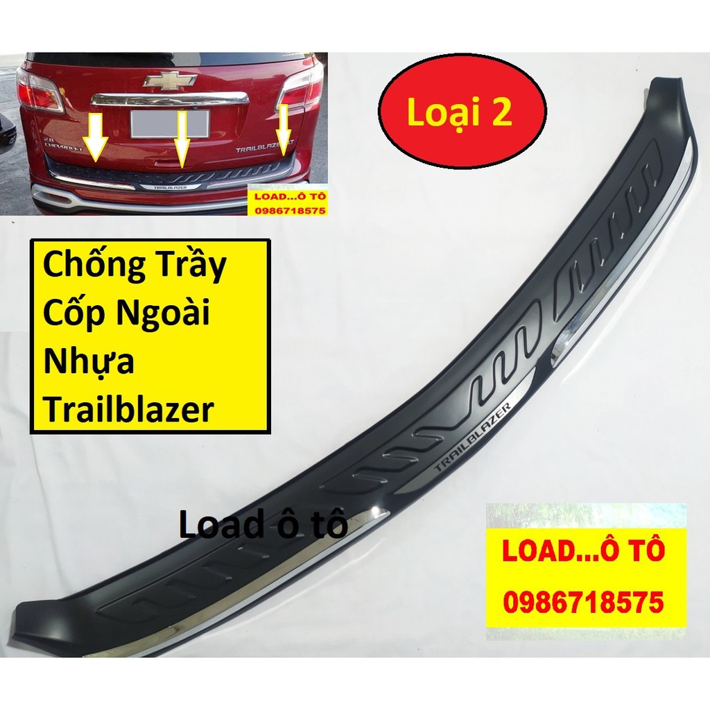 Chống Trầy Cốp Ngoài Chevrolet Trailblazer Nhựa Đen cao Cấp