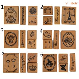 Con dấu gỗ phong cách retro