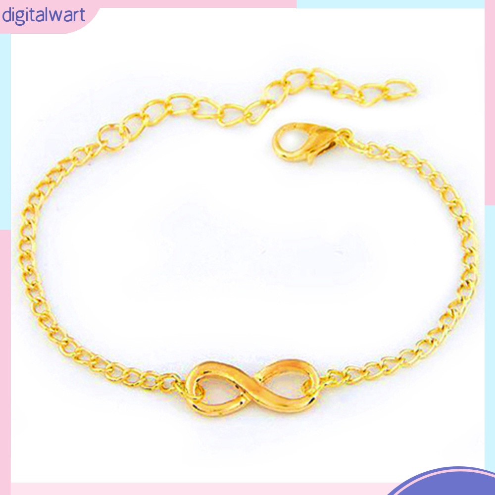 Vòng tay dây xích họa tiết vô cực dễ thương cá tính dành cho nữ