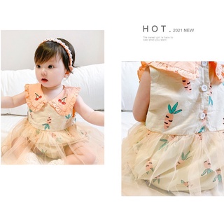 (GRH102) (11-14kg) Romper váy voan  (Puppy Kids) 🌸🌸 Váy bé gái 🌸🌸