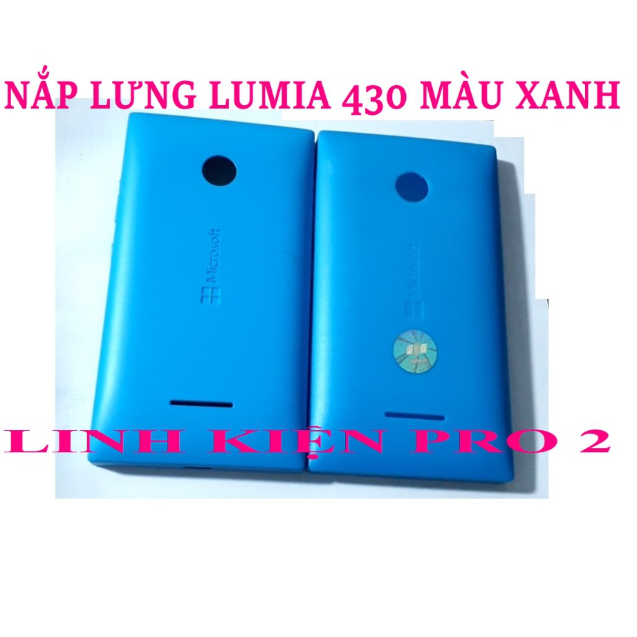 NẮP LƯNG LUMIA 430 MÀU XANH