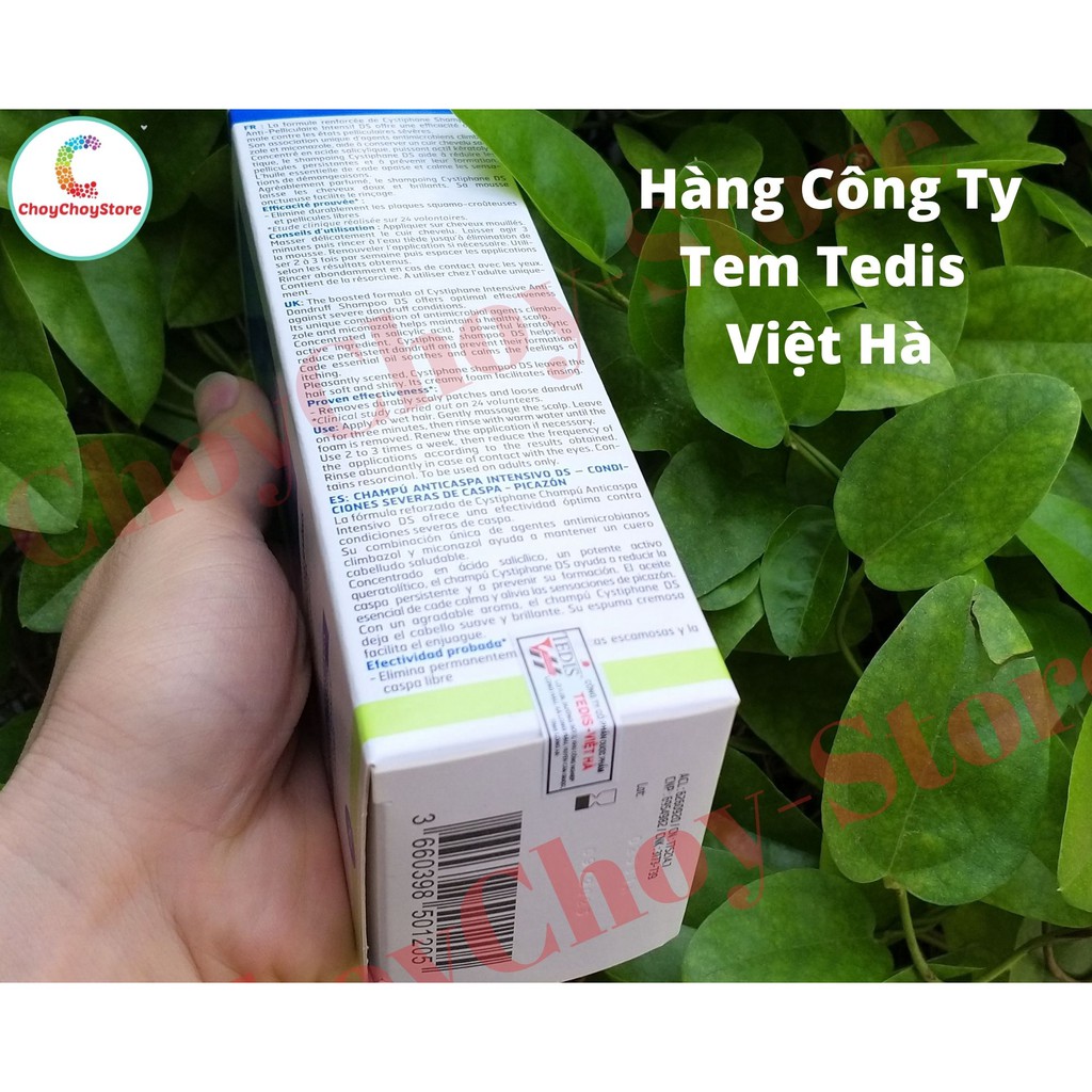 [🇫🇷 Tem CTY] Dầu gội Cystiphane BIORGA Anti Dandruff Shampoo DS 200mL - hỗ trợ giảm gàu, giảm ngứa