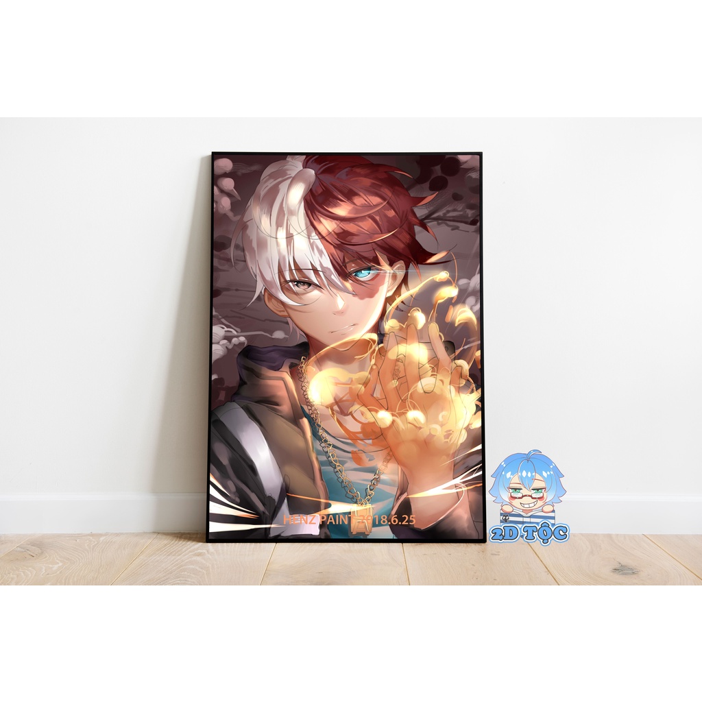 Ảnh poster A3 Todoroki Shoto (15) Anime Manga My Hero Academia chất liệu giấy cao cấp - 2D Tộc Shop