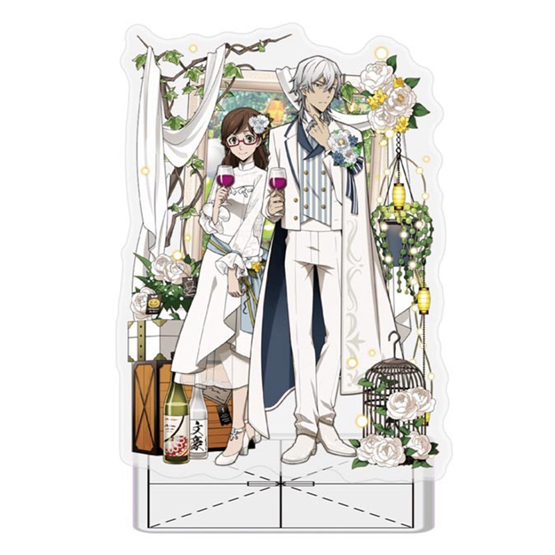 Mô hình nhân vật anime Bungou Stray Dogs có giá đỡ trưng bày làm từ acrylic