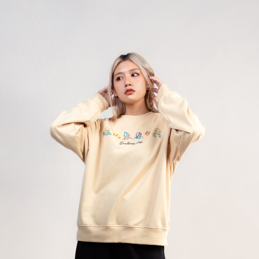 Áo sweater SADBOIZ Toss Cream