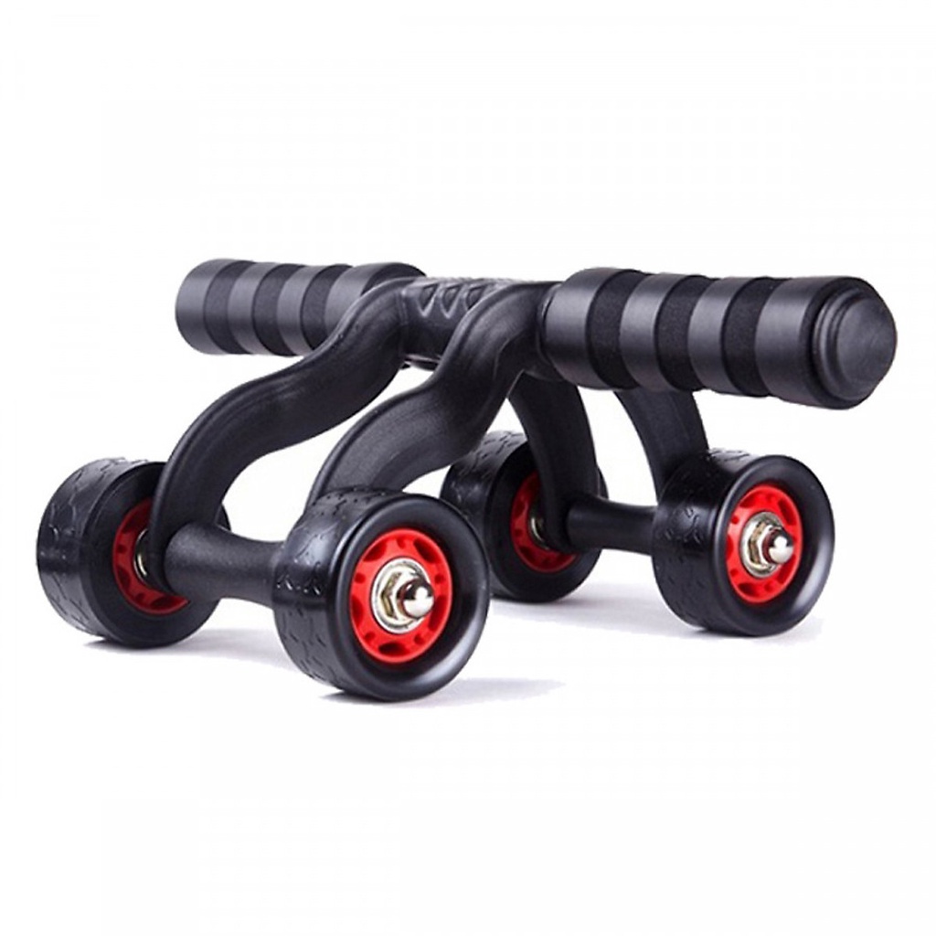 Con Lăn Tập Bụng Chính Hãng 4 Bánh Giúp Đốt Cháy Mỡ Thừa Rèn Luyện Cơ Bắp Săn Chắc Tặng Kèm Miếng Thảm Lót