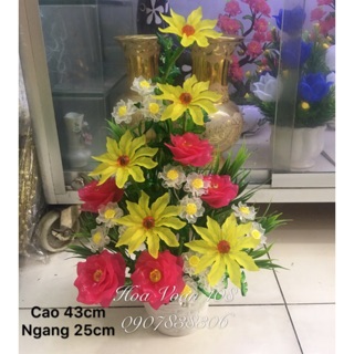 Châu hoa pha lê để bàn 159k