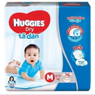 Tã dán Huggies M76/L68/XL6/M48. Sx: t4/2020. MẪU ĐỆM MÂY