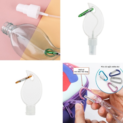 Chai Xịt Phun Sương Lọ Chiết Dung Dịch Có Móc Khóa