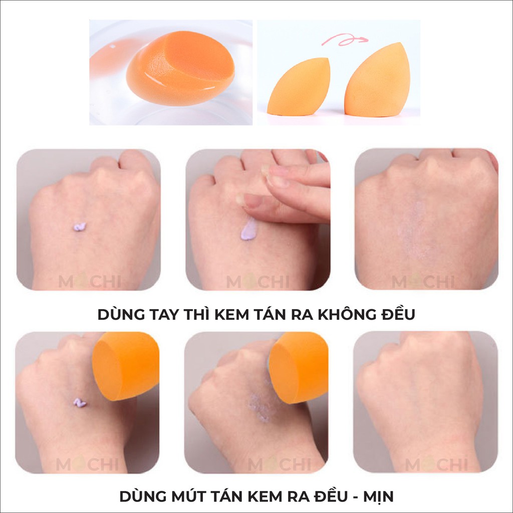 Mút Tán Kem Nền Maycreate Mềm Mại Giọt Nước l Hồ Lô l Vát Chéo Trang Điểm Da Nội Địa Trung MOCHI SHOP