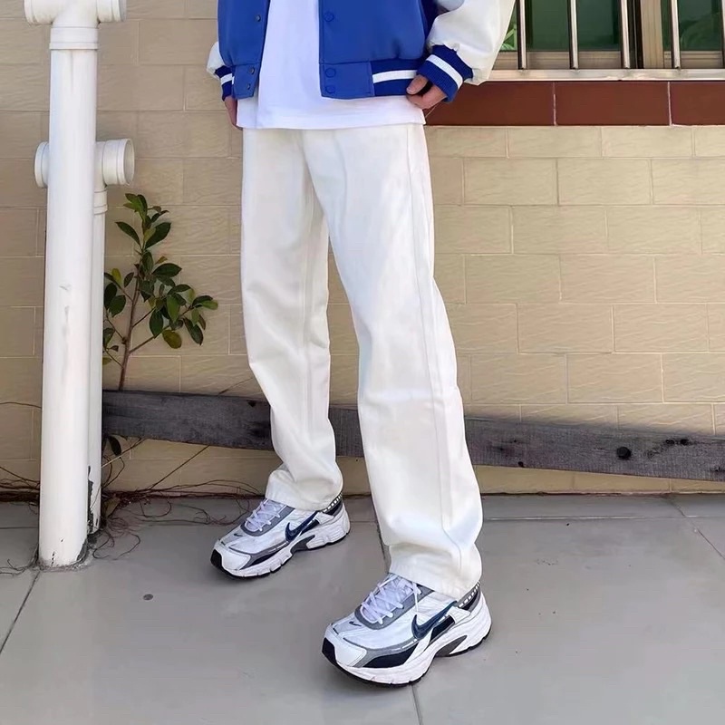 Quần KaKi Ống Rộng Dáng Suông Nam Nữ Ulzzang