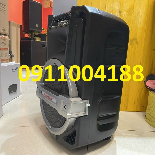 Loa kéo karaoke di động Ronamax T12  Loa kéo bluetooth hát karaoke gia đình + Tặng kèm 2 micro hút âm