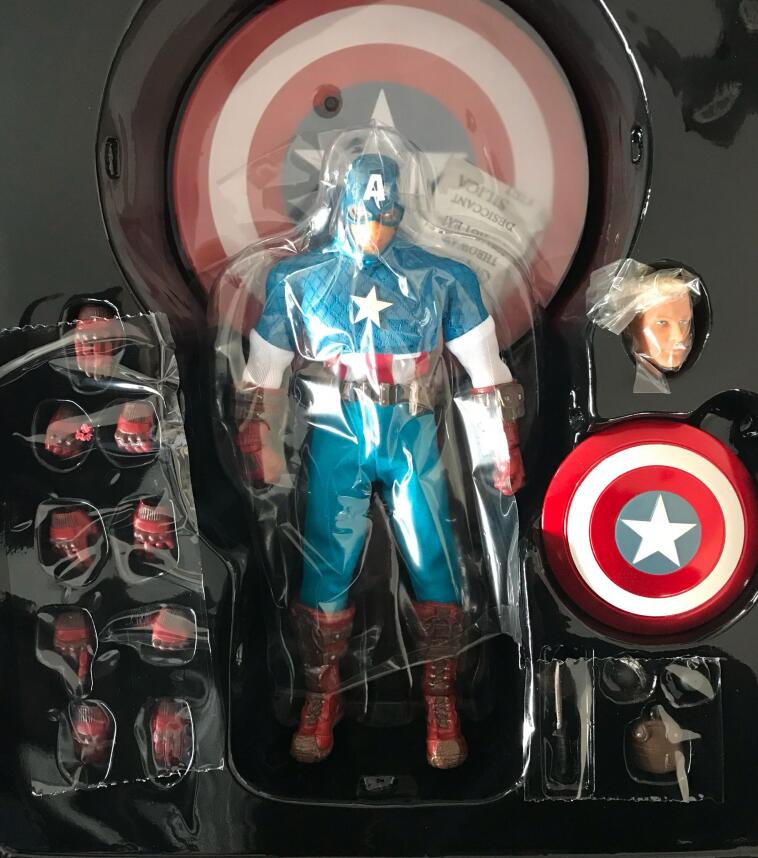 MARVEL Mô Hình Nhân Vật Phim Captain America Tỉ Lệ 1: 12 Cao Cấp