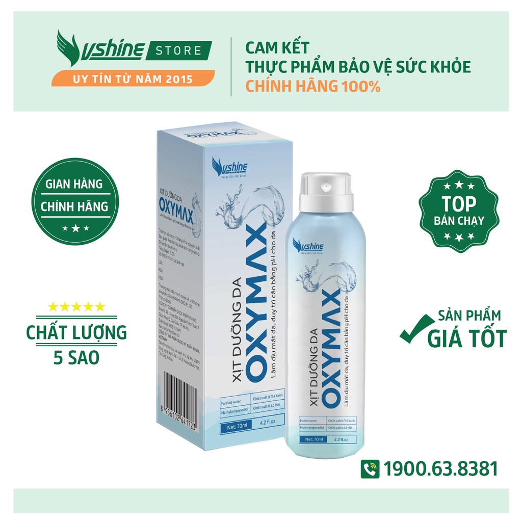Xịt dưỡng da OXY MAX - Cấp ẩm, dưỡng da