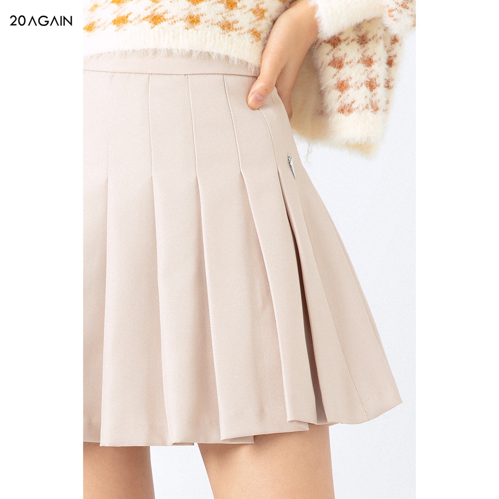 Chân váy ngắn xếp ly 20AGAIN, thiết kế dáng xòe, thanh lịch, hiện đại JAW0785 | BigBuy360 - bigbuy360.vn