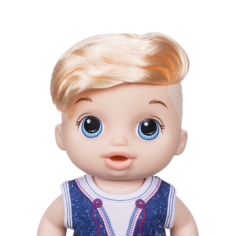 Búp bê Mỹ Hasbro Baby Alive 32 cm Có Tóc - Baby Alive Sweet Spoonfuls Boy Blonde (Hàng Tồn)