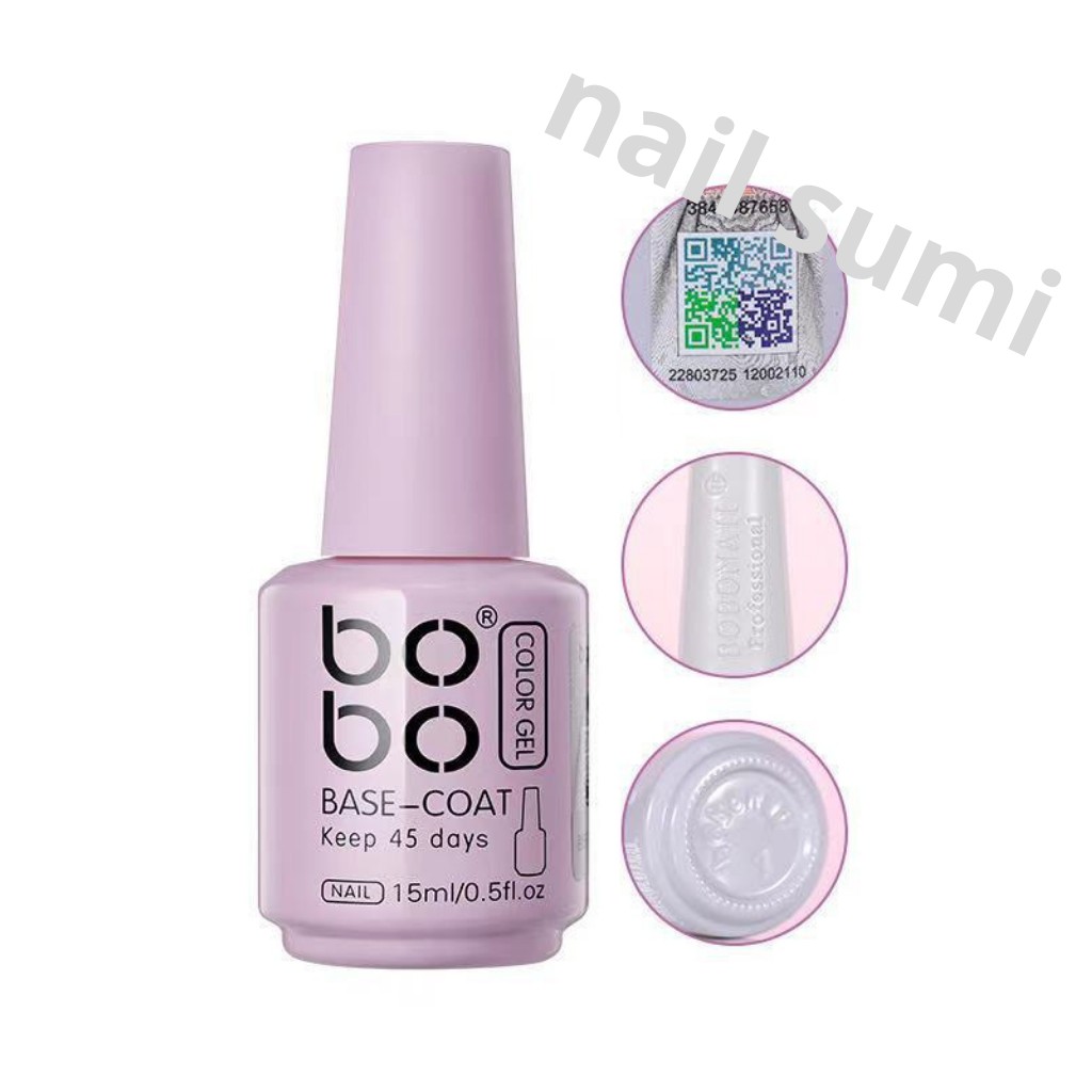 Base top Bobo chính hãng - gel liên kết, top phủ bóng, cứng móng, top lì Bobo