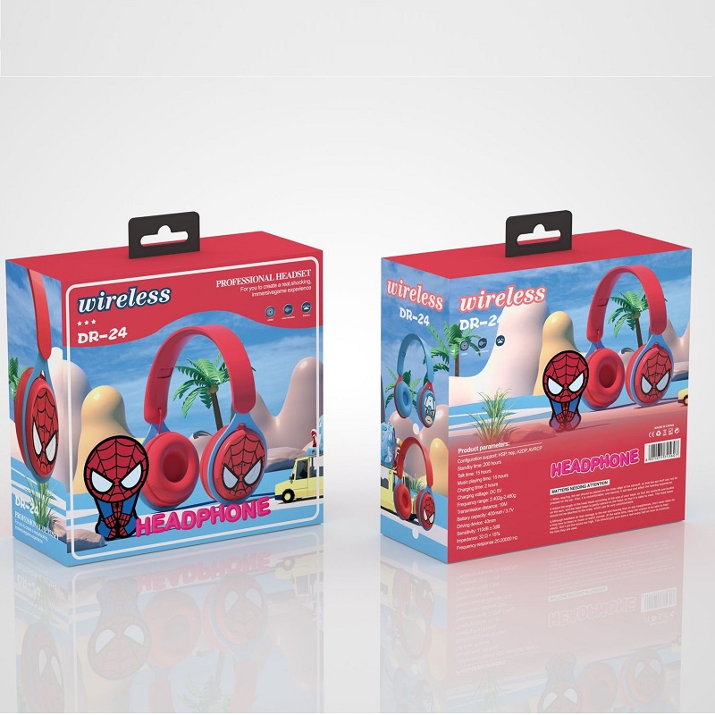Tai Nghe Chụp Chup Tai Bluetooth Không Dây Chống ồn Blutooth Chơi Chơi Game Tai Nghe Pro Gameming Gaming Android Người Nhện Disney Mickey Mouse Marvel Spiderman Captain America Headphone Có Mic