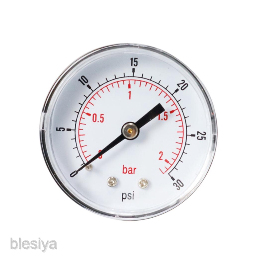 Đồng Hồ Đo Áp Suất Trục 0-30 PSI 1 / 4Bsp 0-2bar