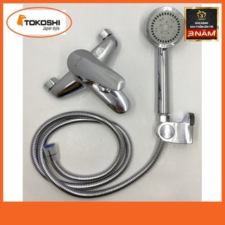 Bộ Vòi Sen Tắm Nóng Lạnh, Tay Sen 3 Chế Độ - Sen Đồng Cao Cấp S136