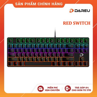 Bàn phím cơ DareU EK87s  Led rainbow (Red Switch) - Hàng chính hãng
