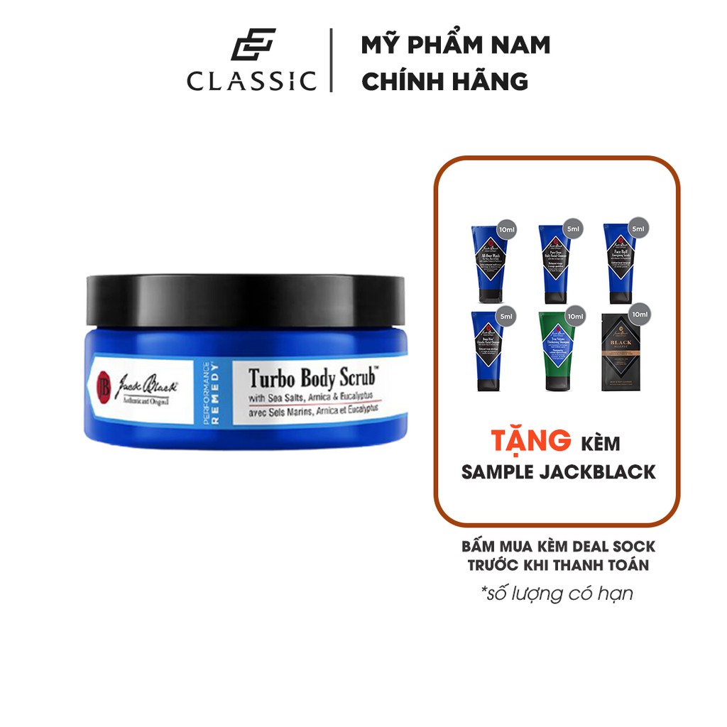 Tẩy Tế Bào Chết Jack Black Turbo Body Scrub 296ml