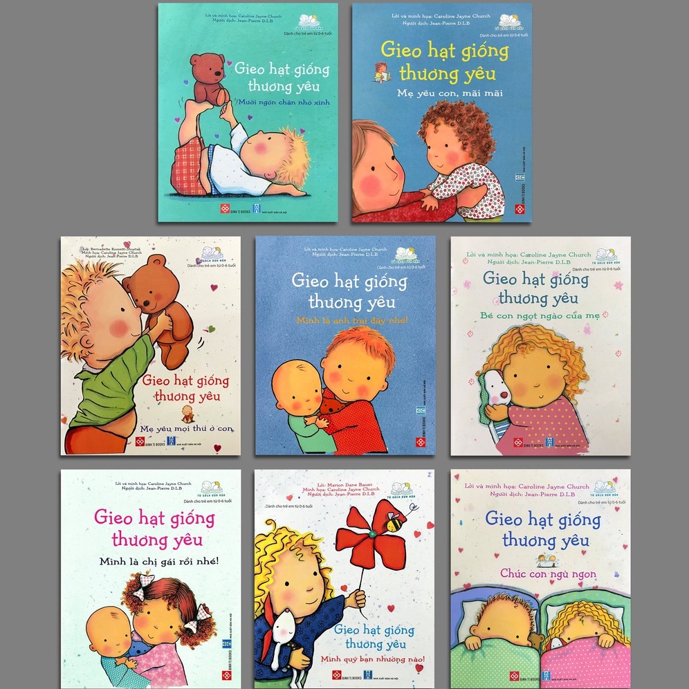 Sách - Gieo Hạt Giống Thương Yêu (Bộ 8 quyển dành cho bé từ 0-6 tuổi)