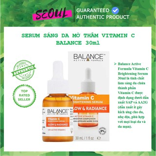 Serum Sáng da mờ thâm Vitamin C Balance 30ml