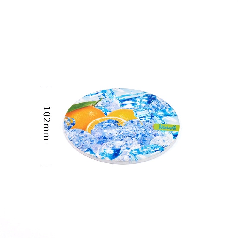 Miếng sứ làm mát cho hamster ,in hình đá chanh mát lạnh. Miếng sứ làm mát hahale