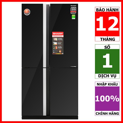 SJ-FX688VG-BK | SJ-FX688VG-RD | Tủ lạnh 4 cửa Sharp Inverter 626 lít (Hàng chính hãng, bảo hành 12 tháng)